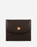 COMPACT WOMAN WALLET IN SUPPLE GOATSKIN