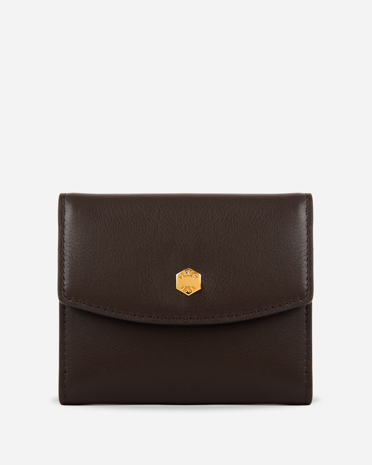 COMPACT WOMAN WALLET IN SUPPLE GOATSKIN