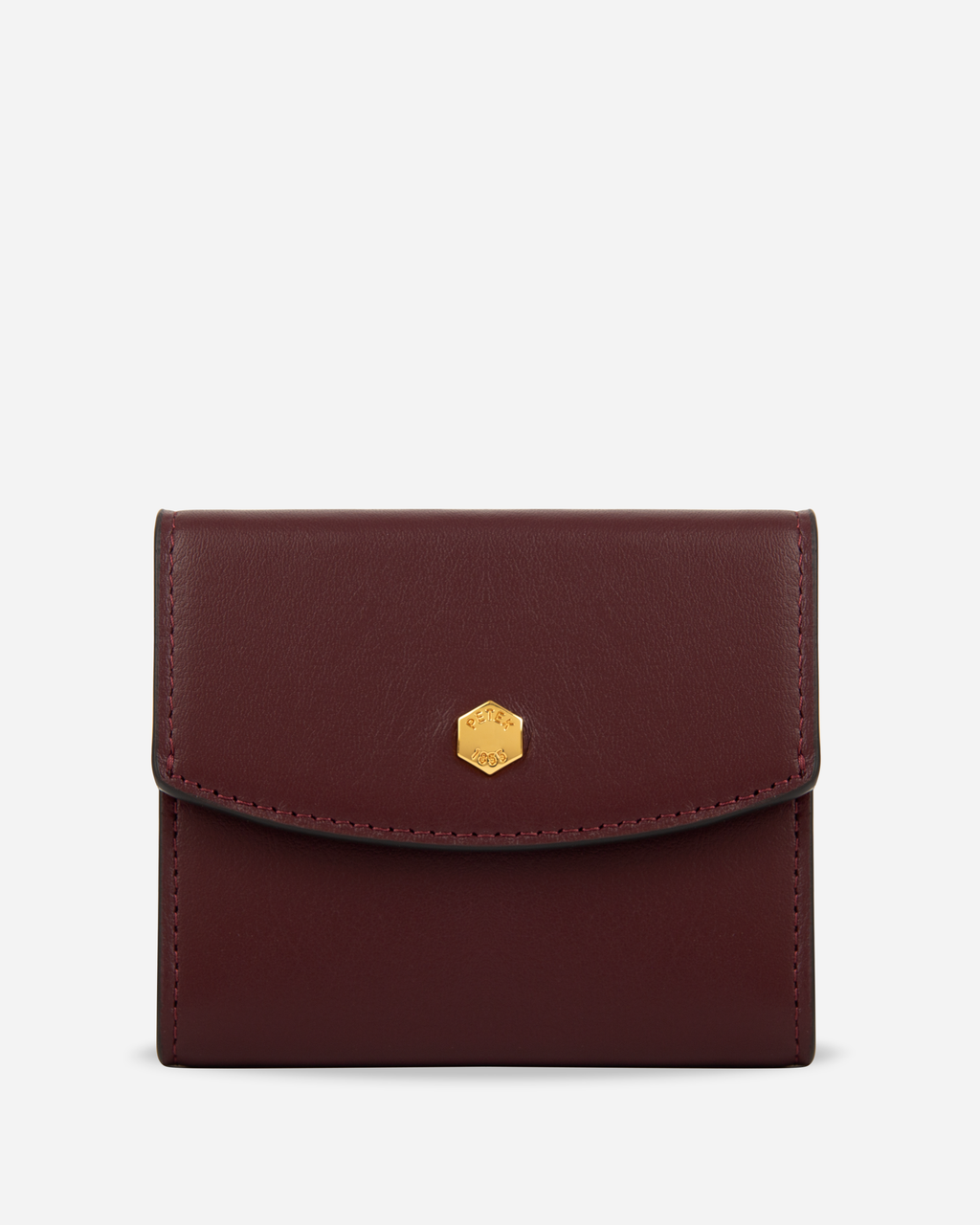 COMPACT WOMAN WALLET IN SUPPLE GOATSKIN