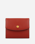 COMPACT WOMAN WALLET IN SUPPLE GOATSKIN