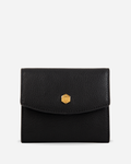 COMPACT WOMAN WALLET IN SUPPLE GOATSKIN
