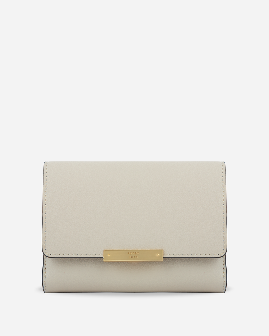 WOMAN LEATHER WALLET WITH METAL CLASP