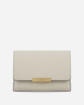 WOMAN LEATHER WALLET WITH METAL CLASP