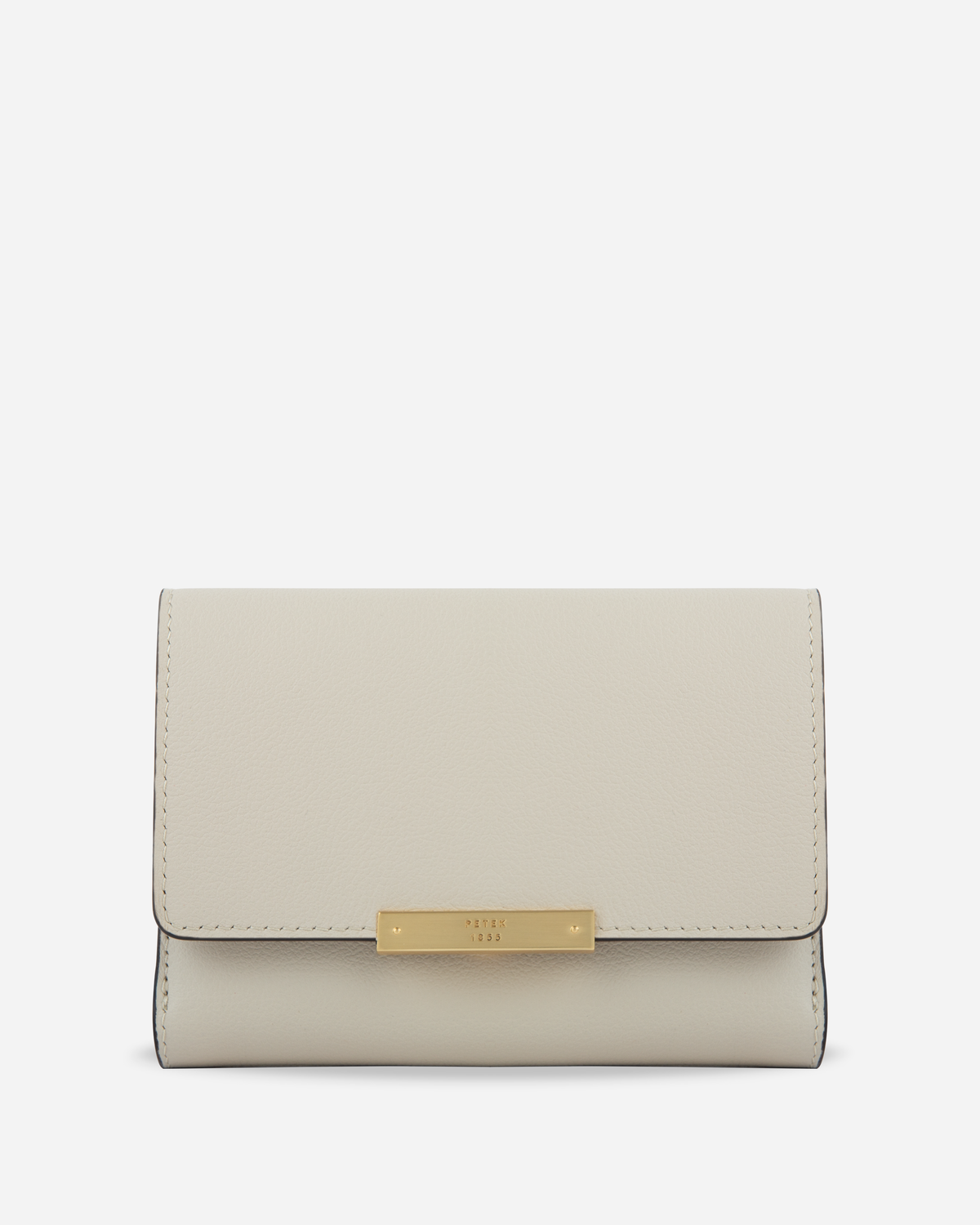 WOMAN LEATHER WALLET WITH METAL CLASP