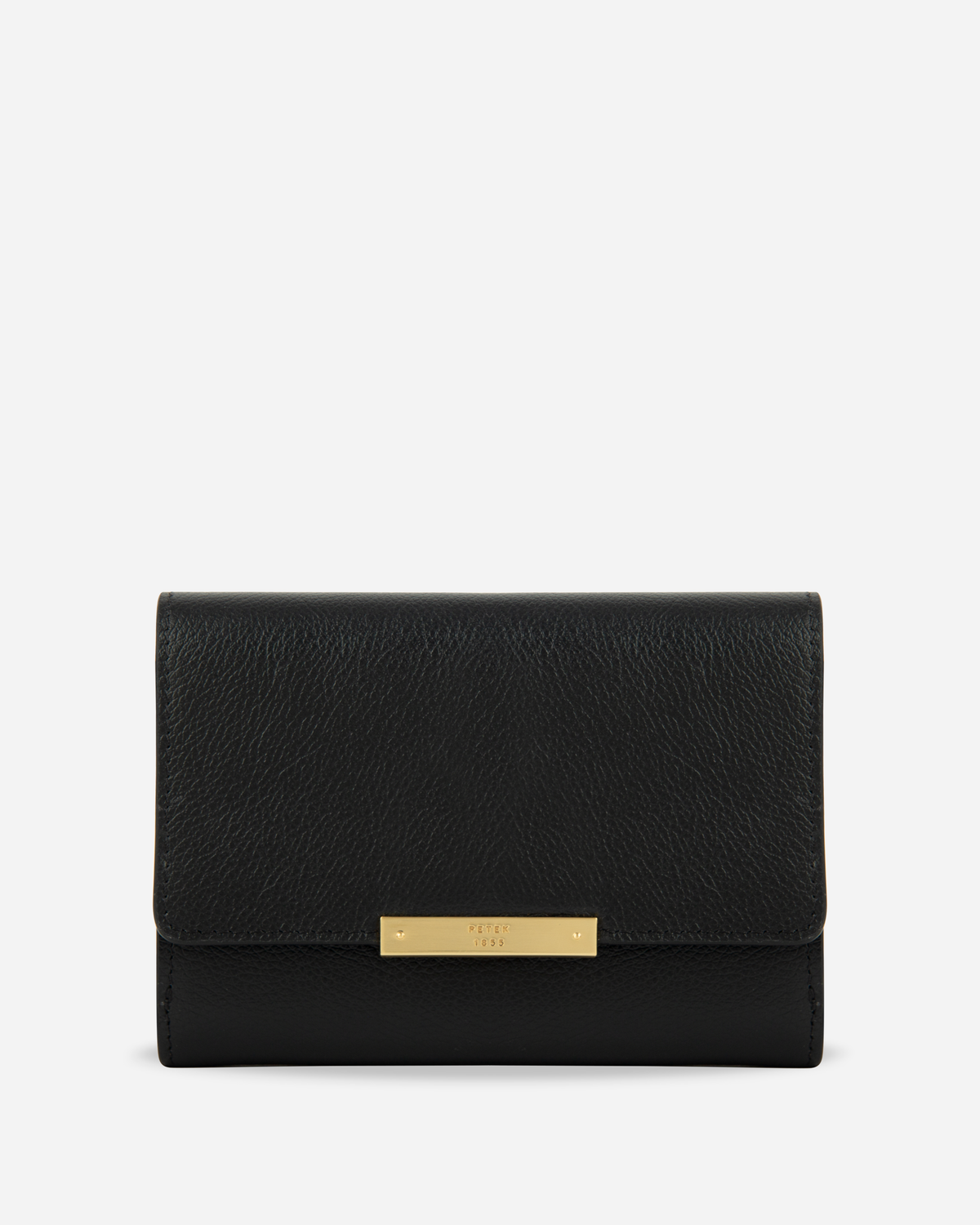 WOMAN LEATHER WALLET WITH METAL CLASP