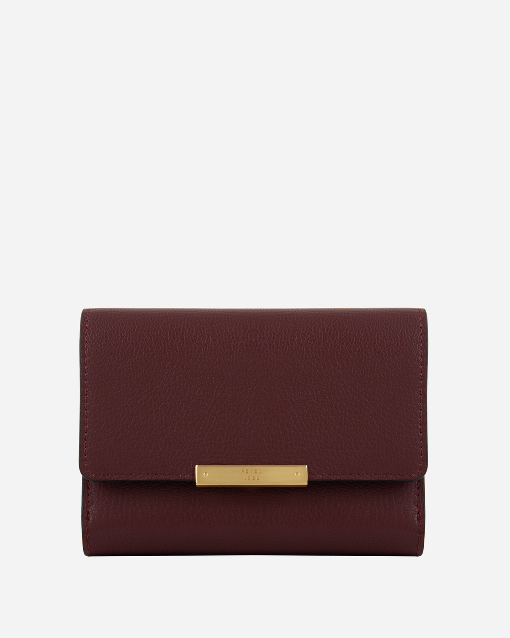 WOMAN LEATHER WALLET WITH METAL CLASP