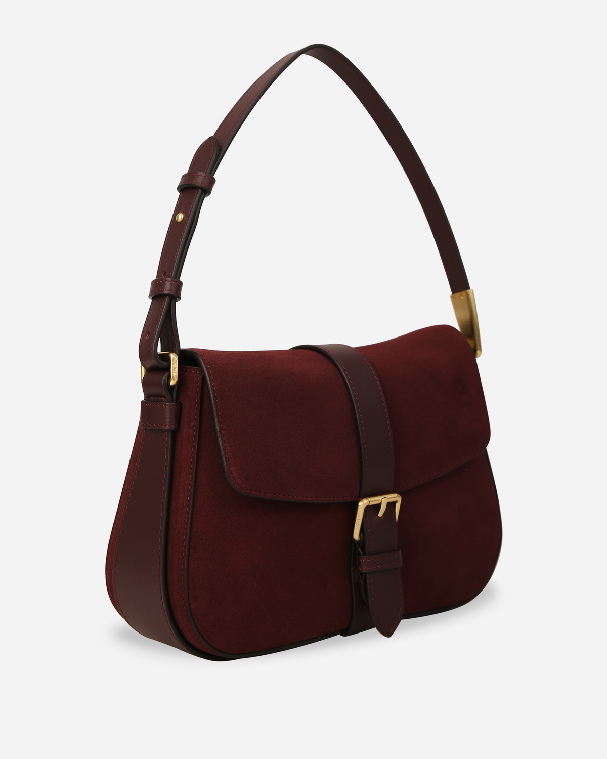 ARIES SHOULDER BAG IN SUEDE CALFSKIN