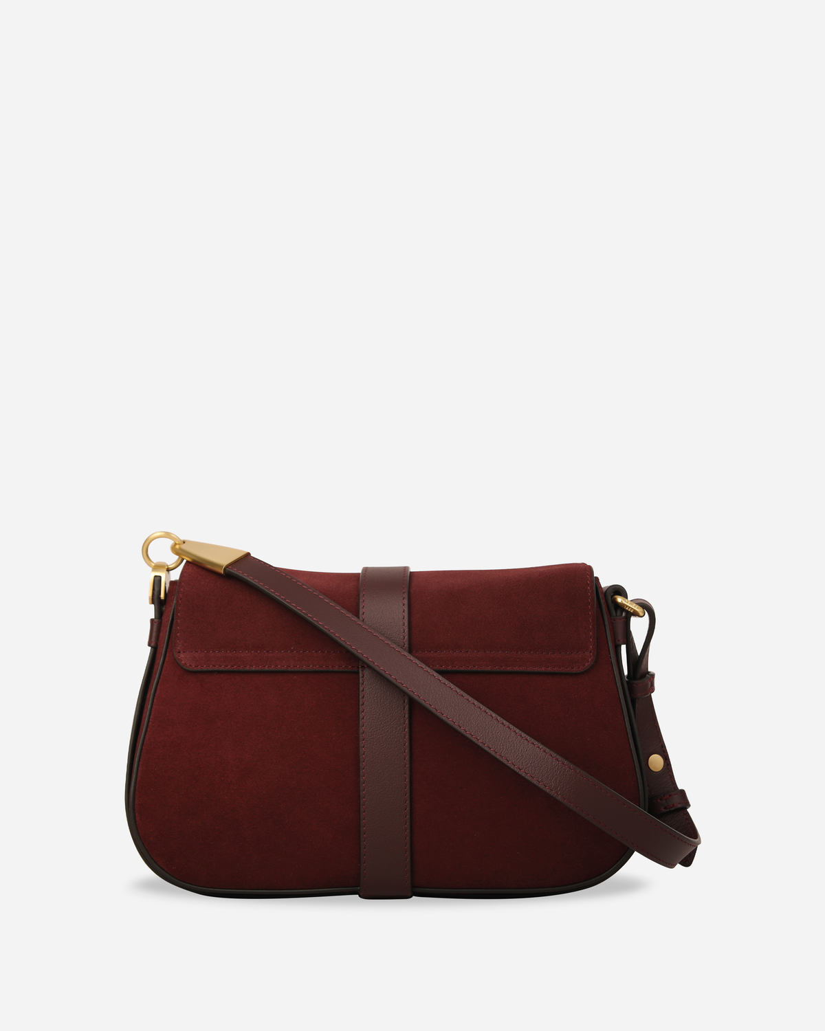 ARIES SHOULDER BAG IN SUEDE CALFSKIN