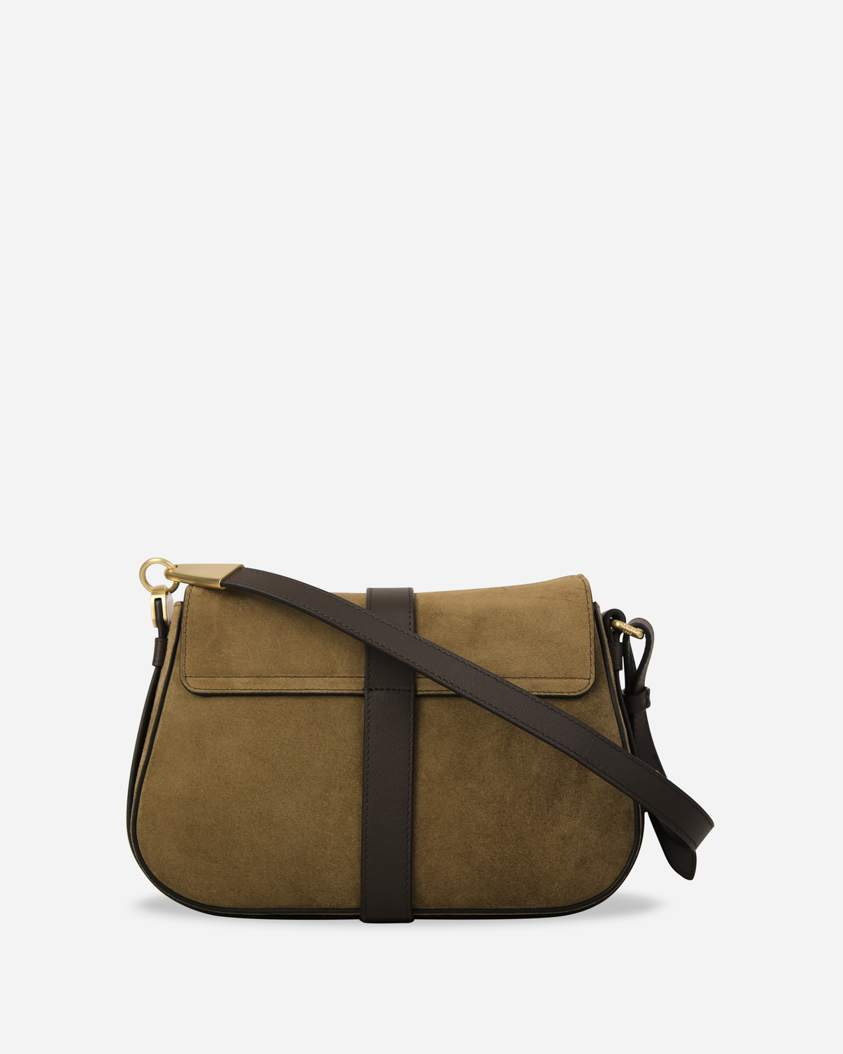 ARIES SHOULDER BAG IN SUEDE CALFSKIN
