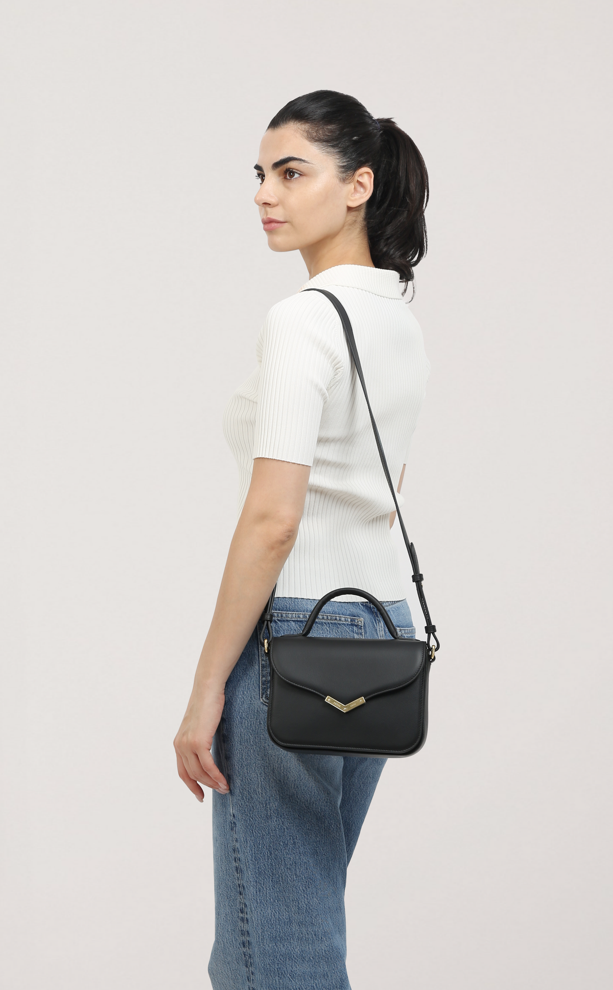 VIA CROSSBODY BAG IN SOFT GRAINED LEATHER